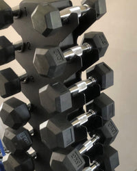 Kit Halter Sextavado injetado 01Kg A 10Kg (110Kg) + Suporte